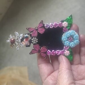 This Is An Artist Made Piece Can Hang, Have Magnets Or Brooch Pin